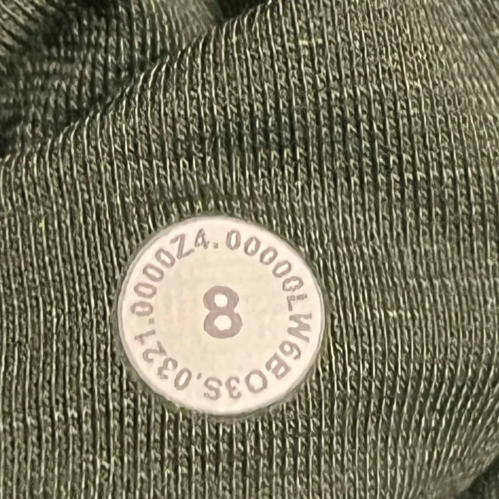 🍋 NWOT Lululemon Nulu Colour Block HR Crop 23" - Green Twill/Green Fern - Sz 8 - Picture 5 of 13